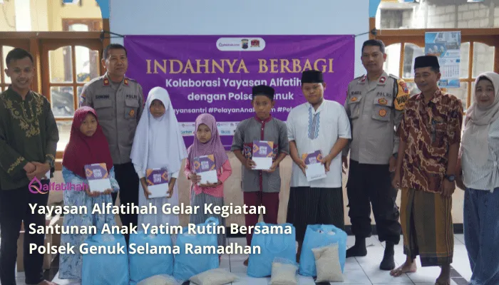 Yayasan Alfatihah Gelar Kegiatan Santunan Anak Yatim Rutin Bersama Polsek Genuk Selama Ramadhan