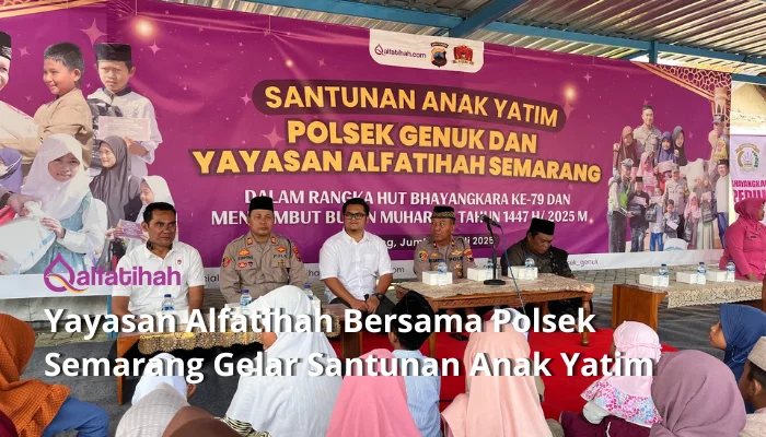 Yayasan Alfatihah Gelar Santunan Anak Yatim Bersama Polsek Semarang