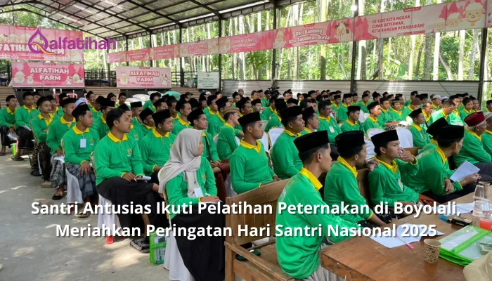 Santri Antusias Ikuti Pelatihan Peternakan di Boyolali, Meriahkan Peringatan Hari Santri Nasional 2025