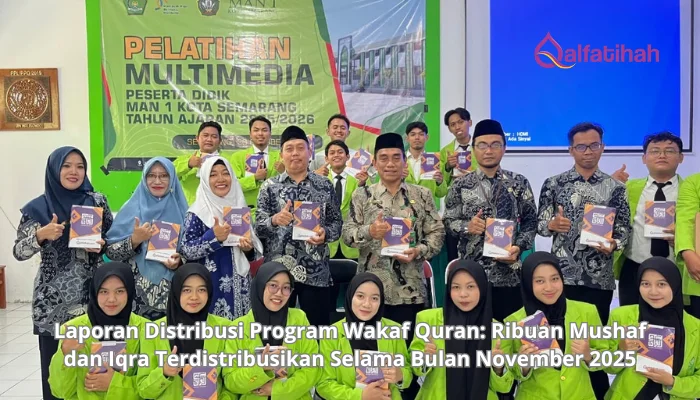 Laporan Distribusi Program Wakaf Qur’an: Ribuan Mushaf dan Iqra Terdistribusikan Selama Bulan November 2025