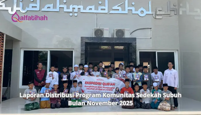 Laporan Distribusi Program Komunitas Sedekah Subuh Bulan November 2025
