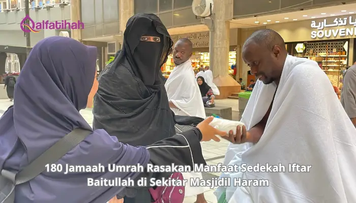180 Jamaah Umrah Rasakan Manfaat Sedekah Iftar Baitullah di Sekitar Masjidil Haram