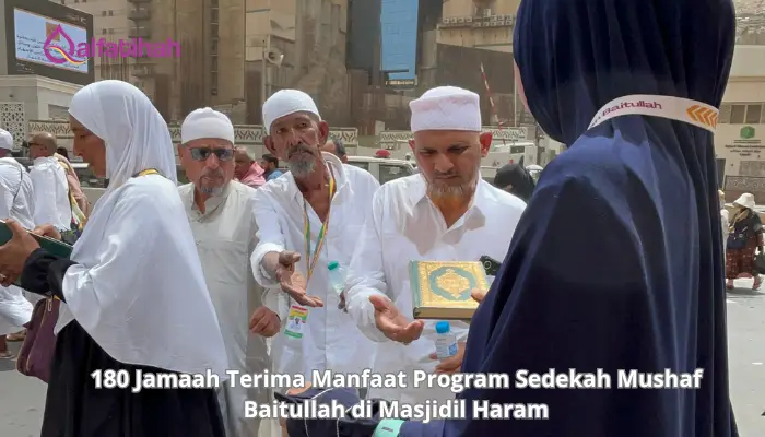 180 Jamaah Terima Manfaat Program Sedekah Mushaf Baitullah di Masjidil Haram