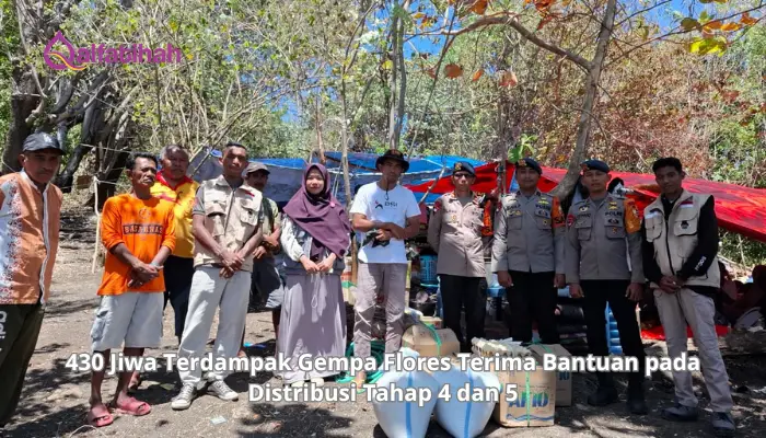 430 Jiwa Terdampak Gempa Flores Terima Bantuan pada Distribusi Tahap 4 dan 5