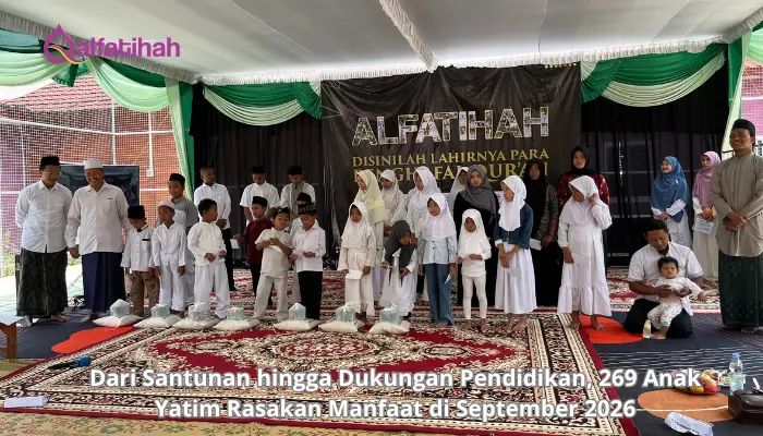 Dari Santunan hingga Dukungan Pendidikan, 269 Anak Yatim Rasakan Manfaat di September 2026
